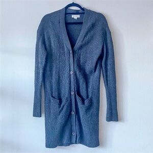 Treasure & Bond oversized cardigan, charcoal gray, size XXS